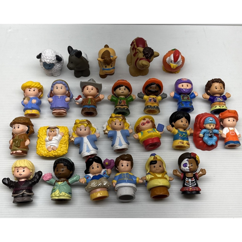 Fisher-Price Little People Lot of 25+ Disney Princess, Farm Animals & More